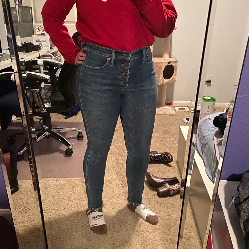 Madewell 10” high rise skinny jeans size 28